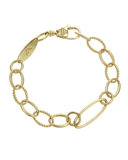 LAGOS Signature Caviar Two Tone Link Bracelet 001-610-06573, Hingham  Jewelers
