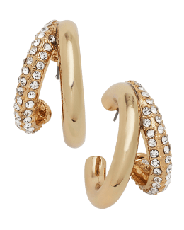 Kenneth Jay Lane Gold Shrimp Hoop Earrings | Neiman Marcus