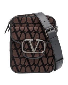 VALENTINO V-RING SMALL CROSS BODY BAG ROSE - I-MAGAZINE Inc