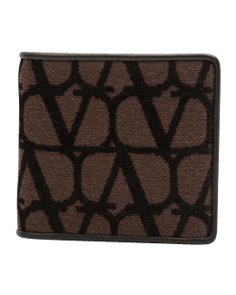 Off-White c/o Virgil Abloh Monogram Zip Around Wallet in Brown for