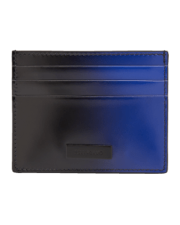 Ferragamo Card Case Money Clip in Blue for Men