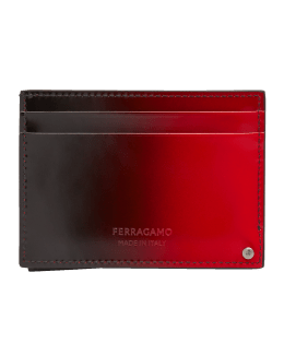 Ferragamo card case with id window hot sale