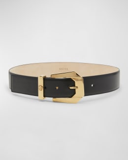 【Versace】 Virtusレザーベルト VERSACE Virtus Leather Belt | REVERSIBLE