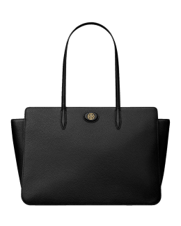 Tory Burch Tote Bag Black Crossbody Large Saffiano Leather Robinson Double  Zip - Organic Olivia