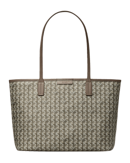 5209 TORY BURCH Kira Chevron Tote Bag TOASTED PECAN