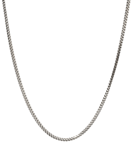 Silver wheat chain men's deals