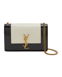 Saint Laurent Kate Small Bicolor YSL Monogram Chain Shoulder Bag