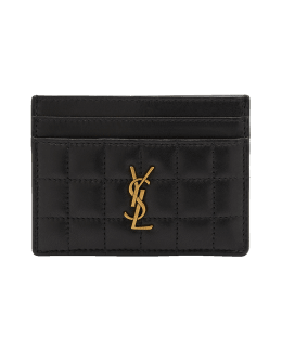 CASSANDRE MATELASSÉ FLAP CARD CASE IN LAMBSKIN, Saint Laurent