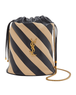 Saint Laurent Calfskin Monogram Le 37 Bucket Bag (SHF-YsxF8W) – LuxeDH