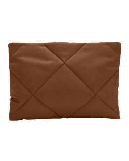 Bottega Veneta Flap Intrecciato Leather Clutch Bag Wisteria/Gold