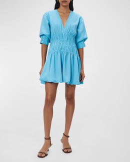aya muse merano knit mini dress AYA MUSE Merano Knit Mini Dress in Blue – Clutch