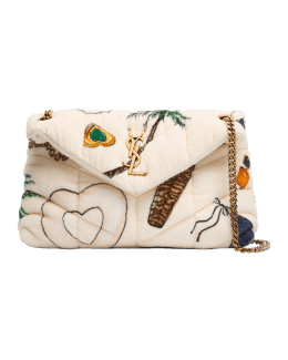 Saint Laurent Medium Tri-Quilt Envelope Bag in Golden Olive — LSC INC