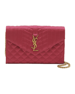 YSL Wallet On Chain (WOC) in Taupe / Fard