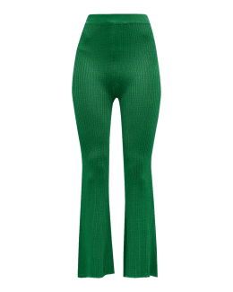 Emerald Front Seam Disco Legging, Trousers