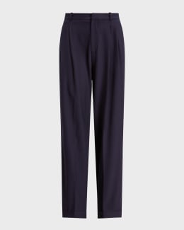 Polo Ralph Lauren Full-Length Pleated Pants | Neiman Marcus