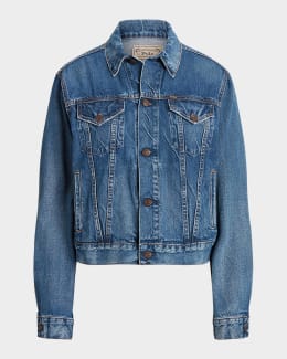 ブルゾン MARC JACOBS DENIM TRUCKER JACKET Marc Jacobs Crystal Denim Oversized Trucker Jacket | Neiman