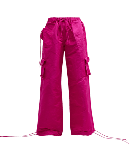 DARKPARK Lilly Leather Multi-Pocket Cargo Pants