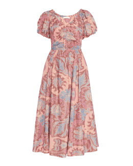ULLA JOHNSON Avia Dress in Fossil– Capsule Shop