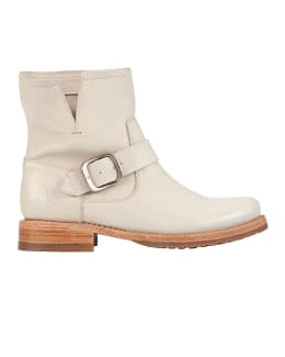 Frye Natalie Leather Short Engineer Boots Neiman Marcus