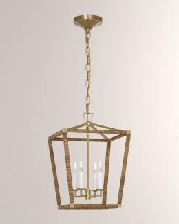 Visual Comfort Signature Darlana XL Rattan Wrapped Lantern by Chapman & Myers | Neiman Marcus