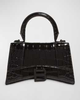 Balenciaga black croc hourglass new arrivals