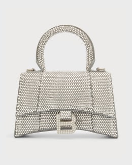 Balenciaga Hourglass XS Bag with Rhinestones | Neiman Marcus