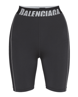 Balenciaga Bb Monogram Pajama Shorts in Brown