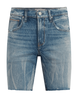 NANA JUDY Men's The Thrift Distressed Denim Shorts - BCI Cotton ...