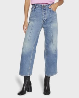 Balenciaga Low Waist Straight Pants | Neiman Marcus