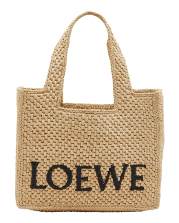 Loewe A5 Raffia Tote Bag