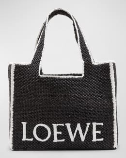 Loewe Puzzle Edge Mini Top-Handle Bag in Metallic Leather