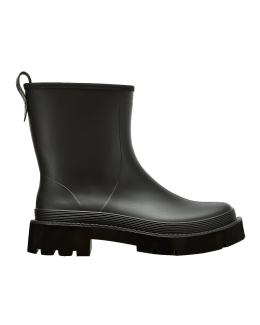 Bernardo Briton Lace Up Rubber Rain Booties Neiman Marcus
