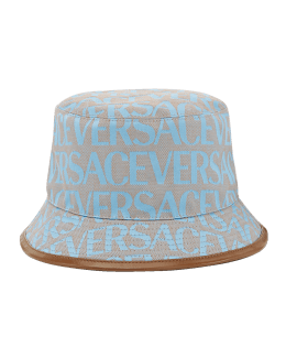 Dsquared2 Dsquared2 Monogram Jacquard Denim Bucket Hat - Stylemyle