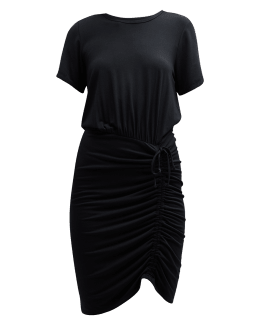 Armani Sustainability Values viscose-cady midi dress