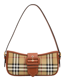 Burberry Vintage Check Barrel Shoulder Bag | Neiman Marcus