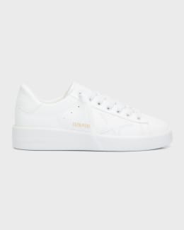 Golden Goose Pure Star Leather Sparkle Low-Top Sneakers