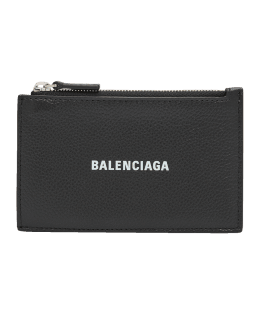 Balenciaga Cash Black Leather Lanyard Card Holder Wallet – Queen Bee of  Beverly Hills