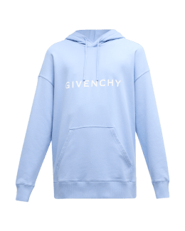 Givenchy destroyed 2025 hoodie blue