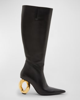 Bottega Veneta Monsieur Leather Bit Chunky Ankle Boots | Neiman Marcus