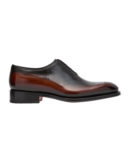Brunello Cucinelli Men s Patent Leather Tuxedo Oxford Shoes