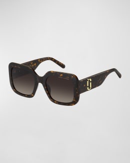 Marc Jacobs スクエアフレムサンクラス MJ1051S R3T08 Marc Jacobs Blue Shaded Butterfly Ladies Sunglasses MJ 1051