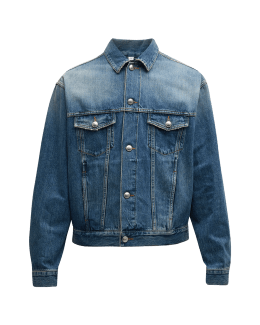 CASABLANCA Men's Monogram Jacquard Denim Jacket