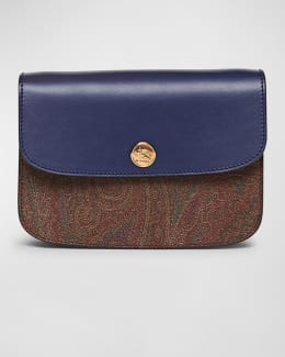 The Row Ellie Clutch Bag in Saddle Leather