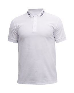 Burberry Men's 'edney' Polo Shirt with Logo - Natural - Polo Shirts