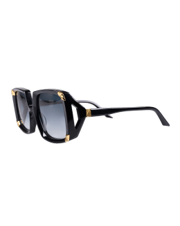 Anna-Karin Karlsson Panther Square Titanium-Crystal Sunglasses