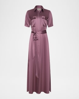 L'Agence Sutton Beaded-Strap Maxi Dress | Neiman Marcus