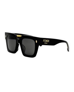 Fendi square ff top pattern acetate sunglasses