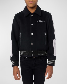 Amiri Boy's Satin Varsity Jacket, Size 4-12 | Neiman Marcus