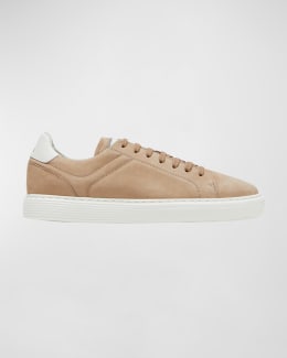 Common Projects Men's Suede Slip-On Sneakers | Neiman Marcus