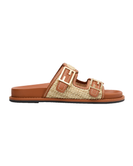 Fendi double strap slides sale